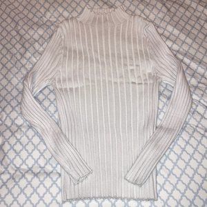 (3 FOR $21) F21 Form Fitting Mock Neck Long Sleeve
